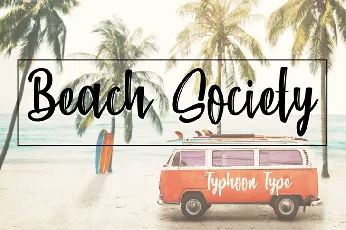 Beach Society Brush font