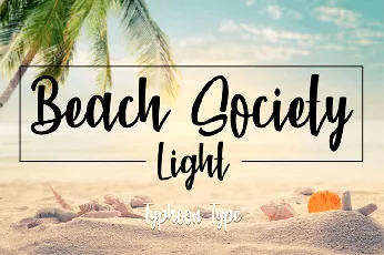 Beach Society Brush font