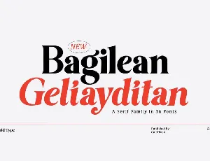 Bagilean Geliayditan font