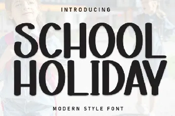 School Holiday Display font