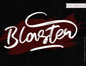 Blaster Brush font