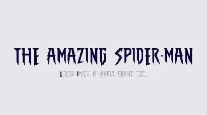 The Amazing Spider Man font