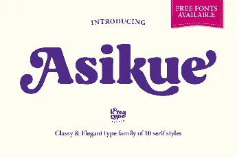 Asikue Trial font