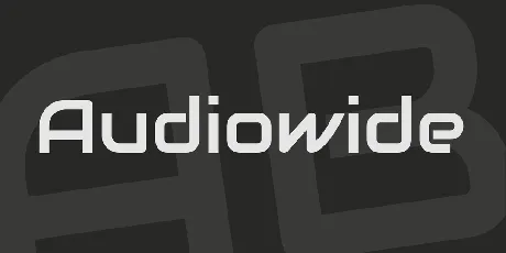 Audiowide font