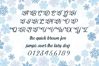 Festive December font