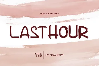 Lasthour font