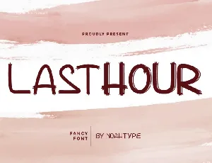 Lasthour font