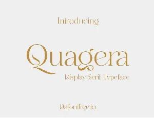 Quagera font