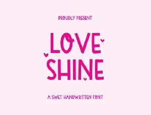 Love Shine font