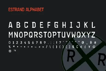 Estrand font