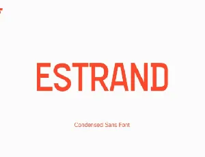 Estrand font