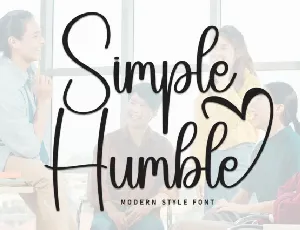 Simple Humble Script font