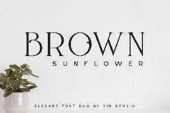 Brown Sunflower Serif font