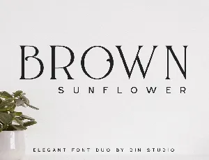 Brown Sunflower Serif font