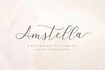 Amstella font