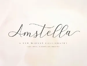 Amstella font