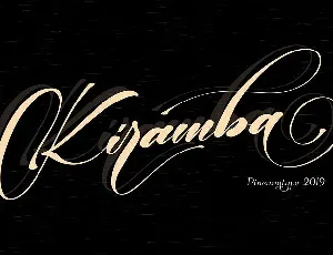 Kiramba Calligraphy font