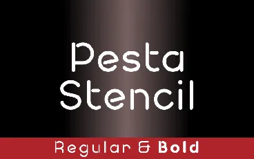 Pesta Stencil Demo font