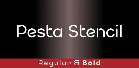 Pesta Stencil Demo font