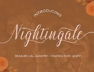 Nightingale Handwriting Free font