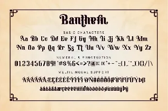 Banthern Personal Use font