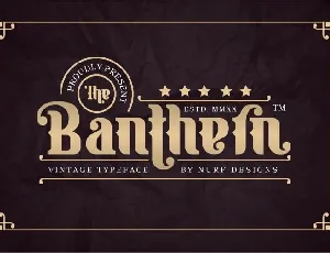 Banthern Personal Use font