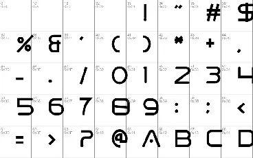 Spaced font