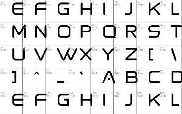 Spaced font