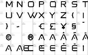 Spaced font