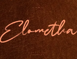 Elometha font