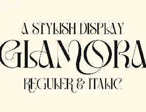 GLAMORA font