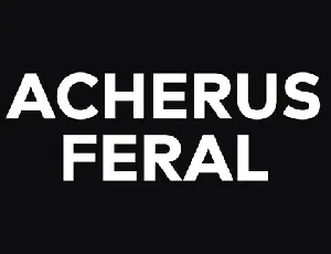 Acherus Feral font