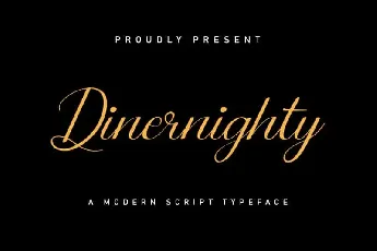 Dinernighty Calligraphy DEMO font