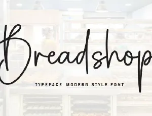 Breadshop Script font