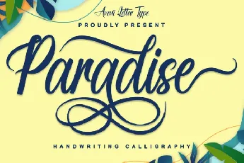 Paradise Calligraphy font