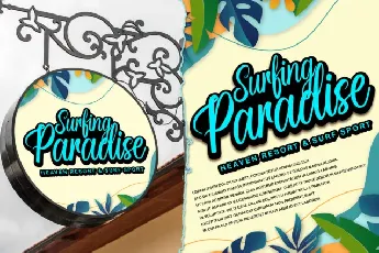 Paradise Calligraphy font