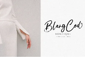 Blang Cod font