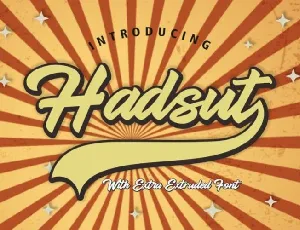 Hadsut Script font