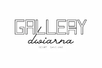 Gallery Dwiarna Demo font