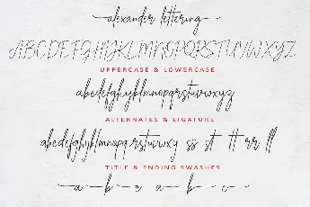 Alexander Lettering font