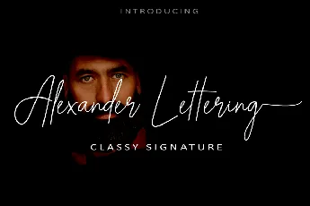 Alexander Lettering font