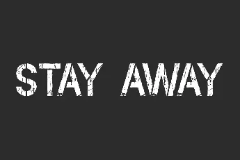 Stay Away Demo font