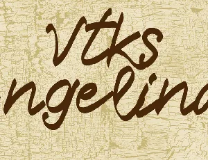 Vtks Angelina font