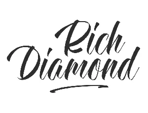 Rich Diamond font