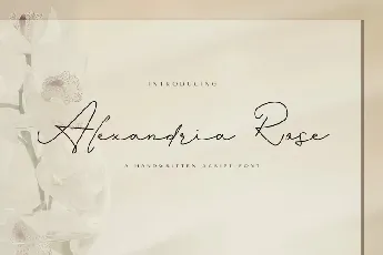 Alexandria Rose font