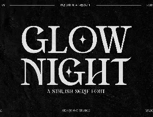 Glow Night font