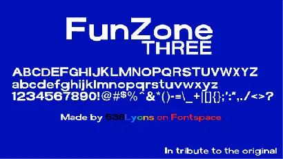 FunZone Three font