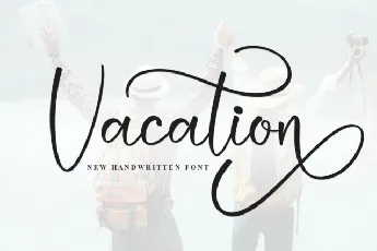 Vacation Calligraphy Typeface font