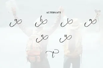 Vacation Calligraphy Typeface font