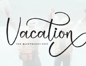 Vacation Calligraphy Typeface font